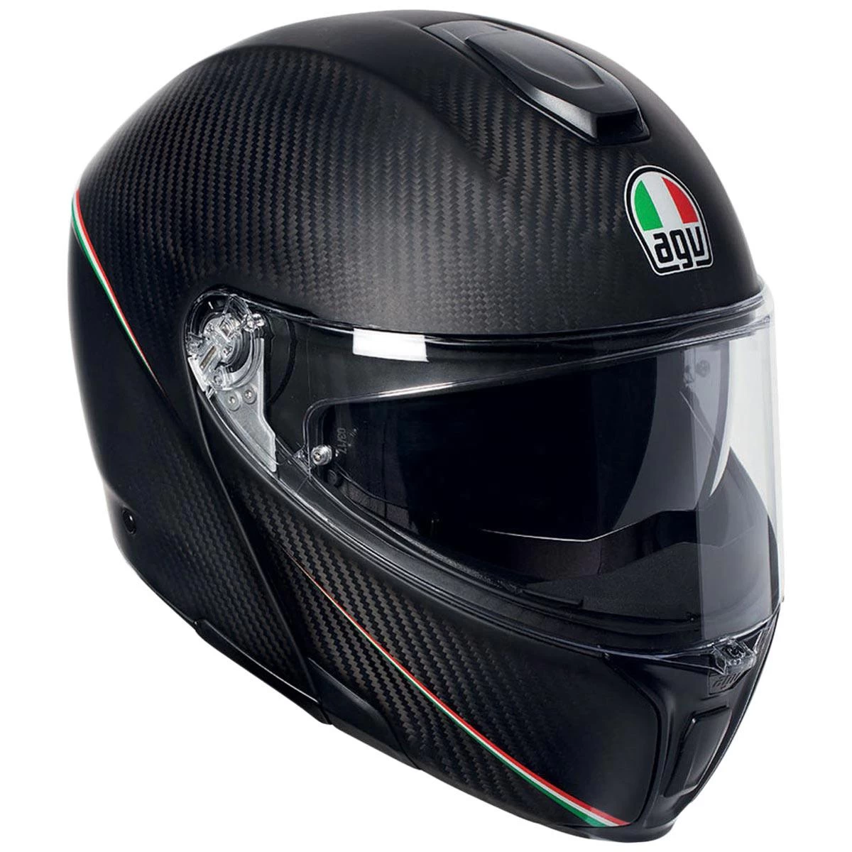 AGV Sports Modular Tricolore Helmet - Carbon Red Green