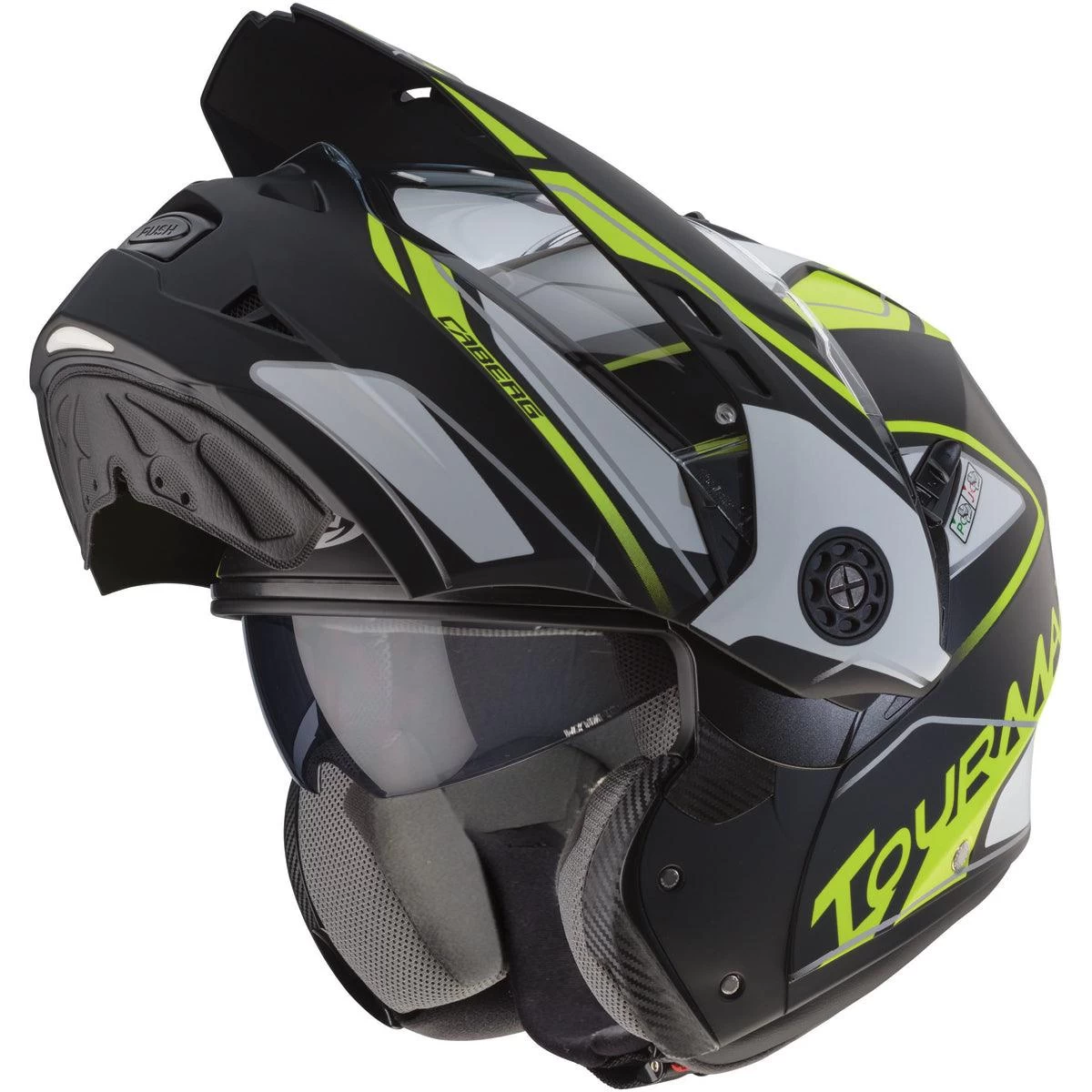 Caberg Tourmax Marathon Helmet - Black Yellow Anthracite 2 Caberg Tourmax Marathon Helmet - Black Yellow Anthracite - Image 2