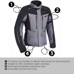 Oxford Continental Advanced Jacket WP - Black -Rider Gear Sales Store continental jacket 2 c5f8d2d5 3476 44a8 92a5 e46d6f1d44d6