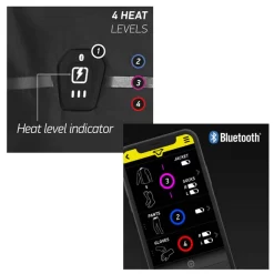 Macna Ascent Heated Quilt Jacket - Black -Rider Gear Sales Store heat controls