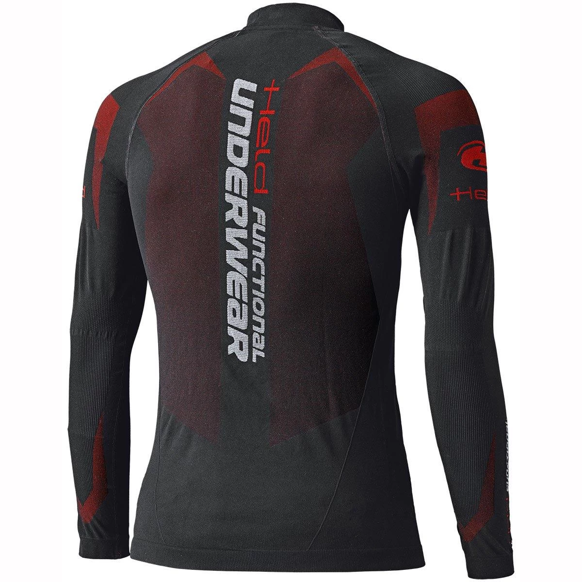 Held 9864 3D-Skin Warm Baselayer Top - Black Red - SALE 2 Held 9864 3D-Skin Warm Baselayer Top - Black Red - SALE - Image 2