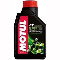 Motul Semi-Synthetic 5100 15W50 4T Oil - Black
