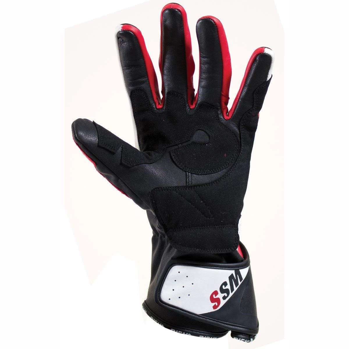 Richa WSS Gloves - Black Red White 2 Richa WSS Gloves - Black Red White - Image 2