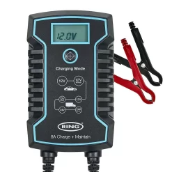 Ring 8A Car Battery Smart Charger Maintainer 12V 24V - Black
