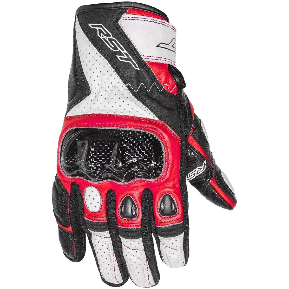 RST Stunt III Gloves 2123 CE - Black Red White 1 RST Stunt III Gloves 2123 CE - Black Red White