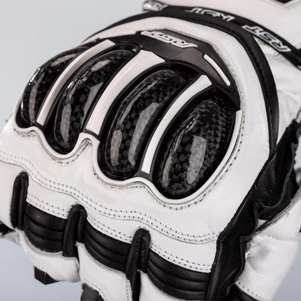 RST Tractech Evo 4 Gloves CE - White Black 3 RST Tractech Evo 4 Gloves CE - White Black - Image 3
