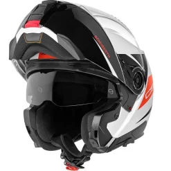 Schuberth C5 Flip Helmet Eclipse - Red -Rider Gear Sales Store schuberth c5 flip helmet eclipse red getgearedshop 3