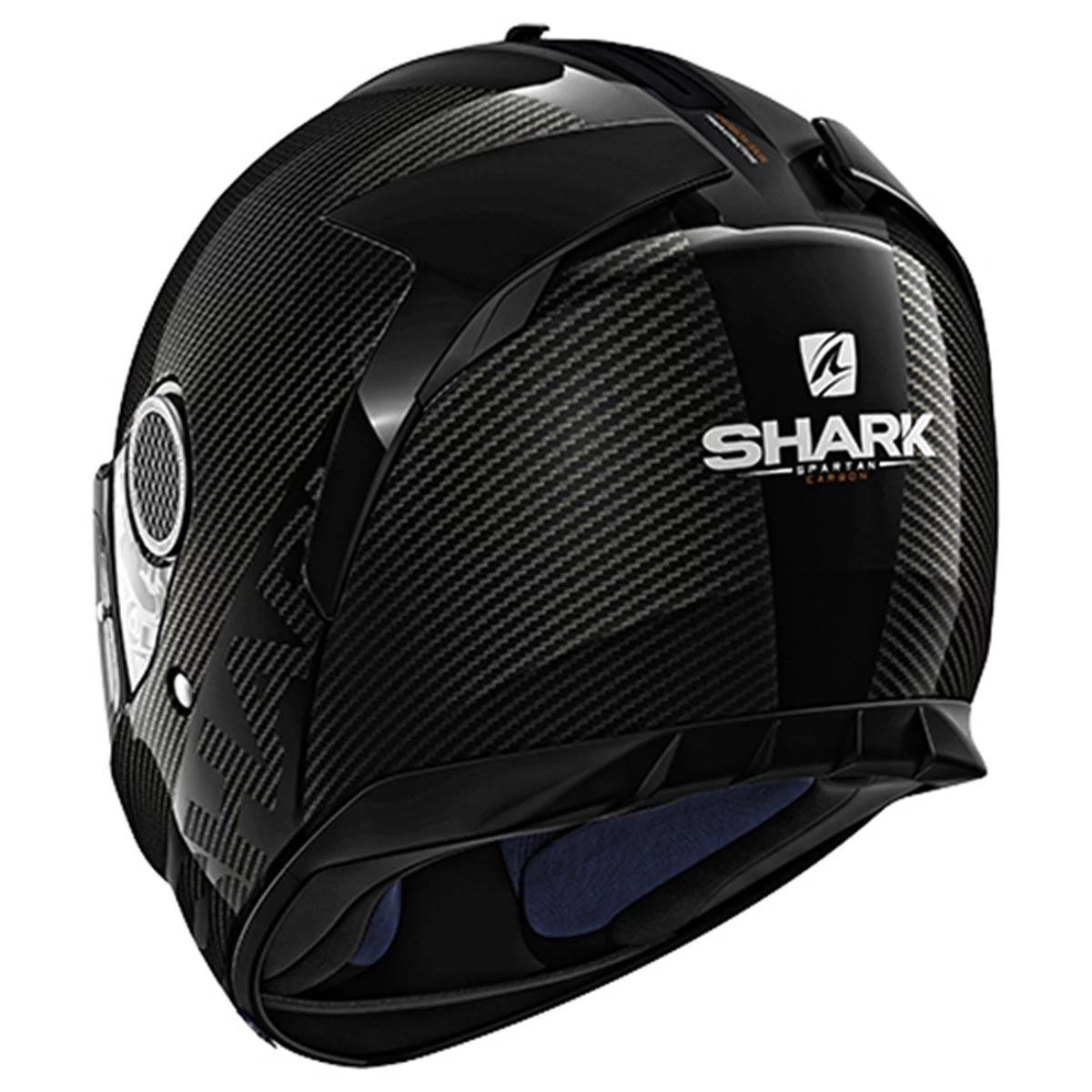Shark Spartan Helmet Carbon Skin - Black 3 Shark Spartan Helmet Carbon Skin - Black - Image 3