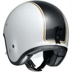Shoei J-O Carburettor TC6 Helmet - White Black Gold -Rider Gear Sales Store shoei j o carburettor tc6 helmet white black gold getgearedshop 3