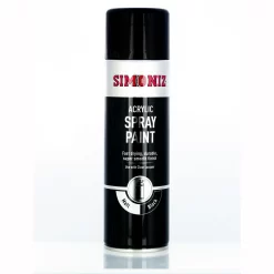 Simoniz Matt Black Paint Spray Aerosol Can Car Motorcycle - 500ml