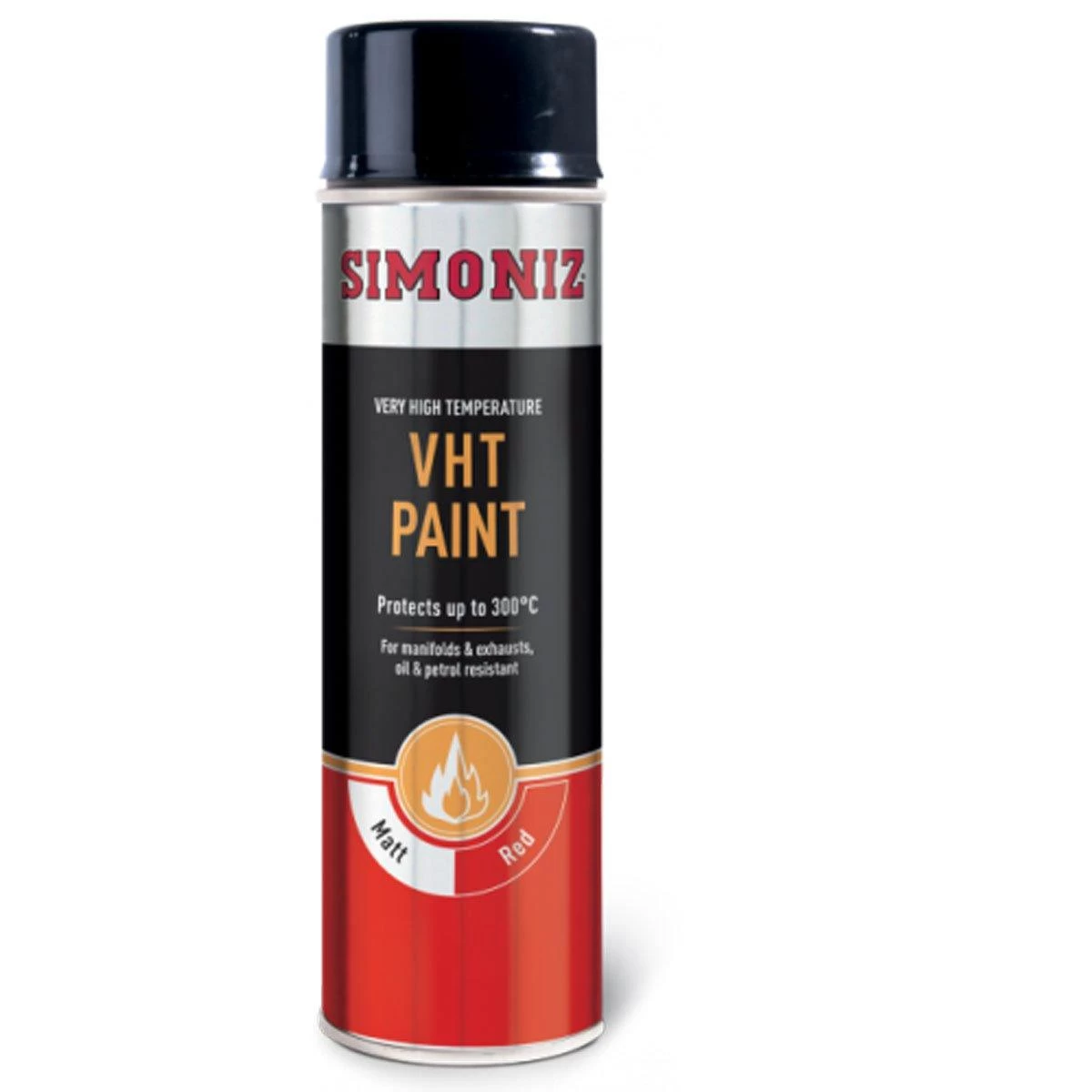 Simoniz Red VHT High Temperature Paint Spray Aerosol Can - 500ml 1 Simoniz Red VHT High Temperature Paint Spray Aerosol Can - 500ml