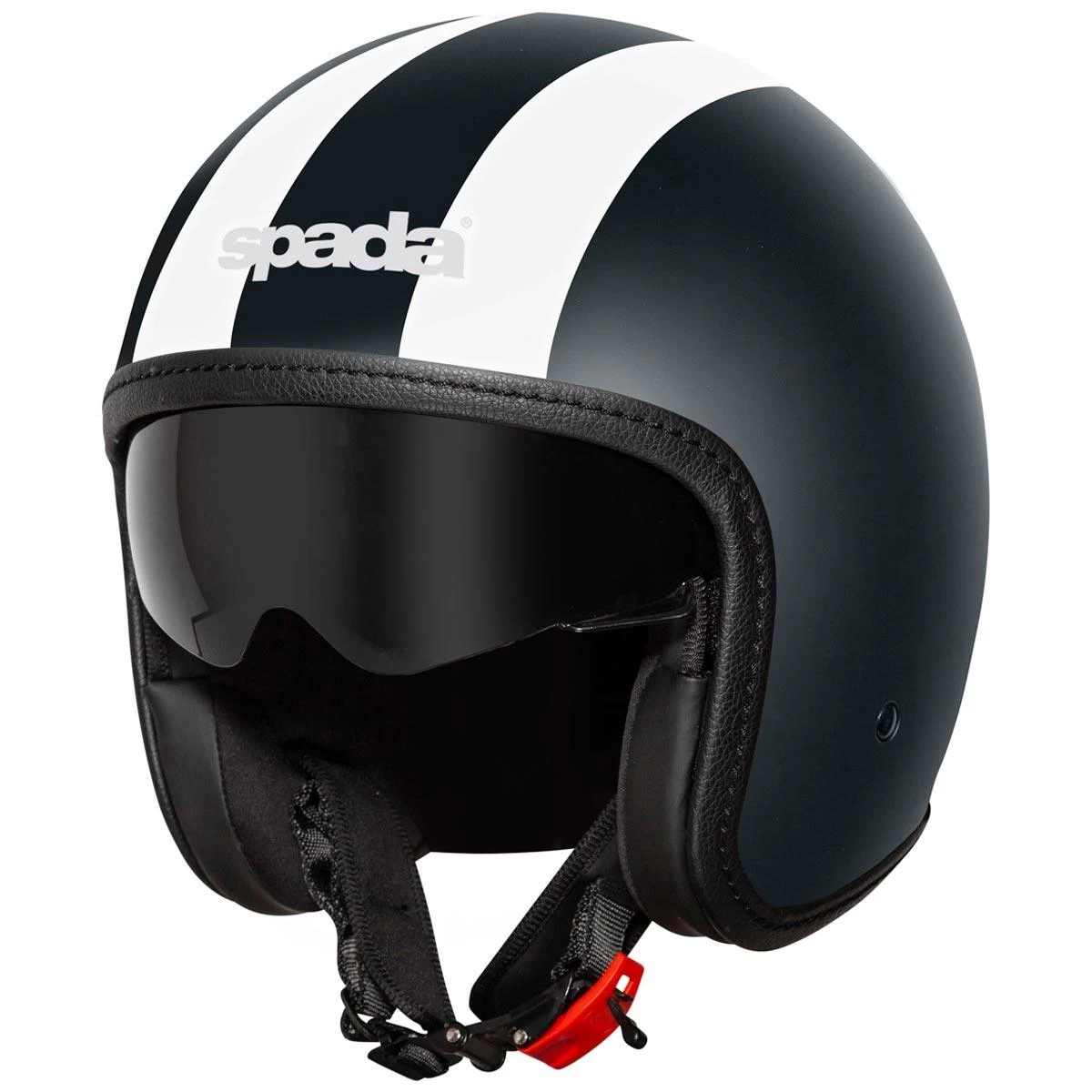 Spada Ace Viper Helmet - Matt Black White 1 Spada Ace Viper Helmet - Matt Black White