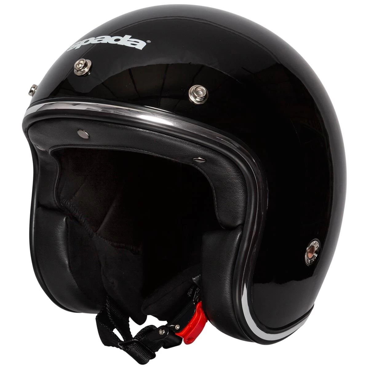 Spada Open Face Classic Helmet - Black 1 Spada Open Face Classic Helmet - Black