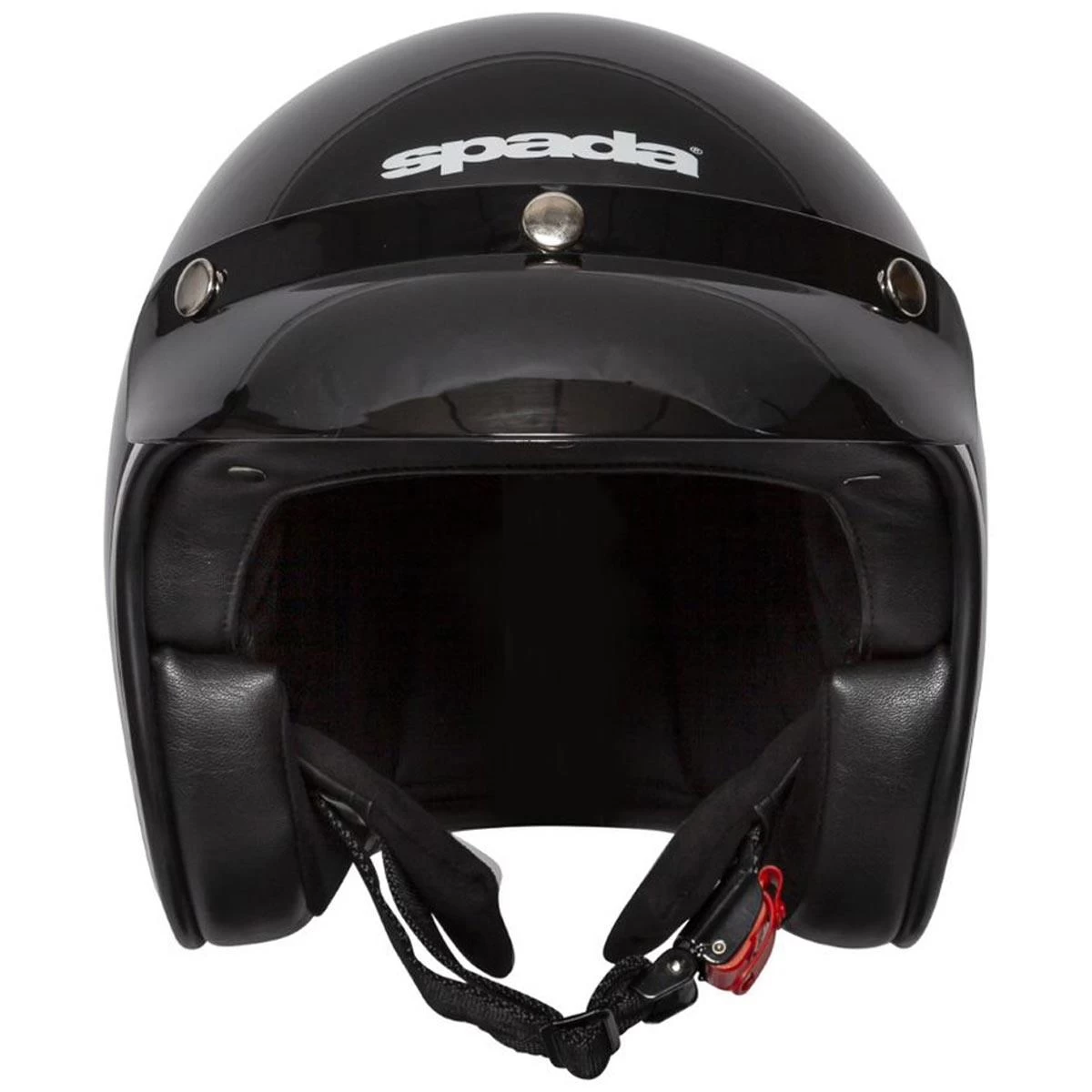 Spada Open Face Classic Helmet - Black 2 Spada Open Face Classic Helmet - Black - Image 2