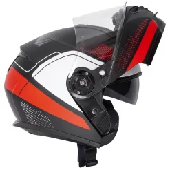 Spada Orion Pixel Flip Front Helmet - Matt Black Red White -Rider Gear Sales Store spada orion pixel flip front helmet matt black red white getgearedshop 4