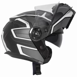 Spada Orion Slate Flip Front Helmet - Matt Black White Silver -Rider Gear Sales Store spada orion slate flip front helmet matt black white silver getgearedshop 4