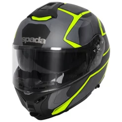 Spada Orion Slate Flip Front Helmet - Matt Black Yellow